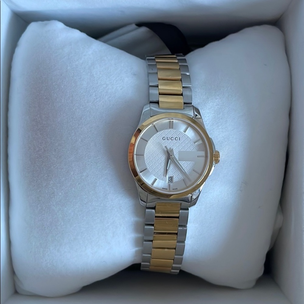 Gucci timeless stainless steel watch